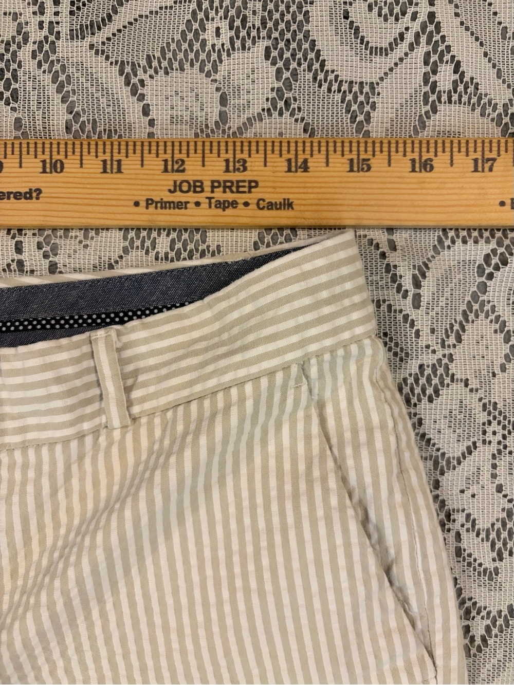 Banana Republic Striped Seersucker Bermuda Shorts & Navy Bermuda Shorts - Picture 11 of 16